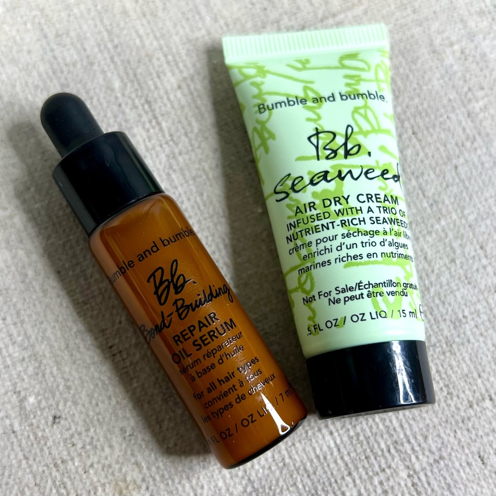 ❤️3 for $25❤️ Bumble and bumble Repair Oil Serum & Seaweed Air Dry Cream minis